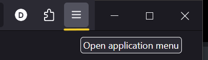 Firefox Menu